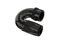 Load image into Gallery viewer, Black metal elbow fitting on a white background