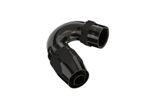 Load image into Gallery viewer, Black metal elbow fitting on a white background
