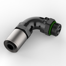 Load image into Gallery viewer, Metal pipe fitting with &#39;Dym&#39; branding on a white background