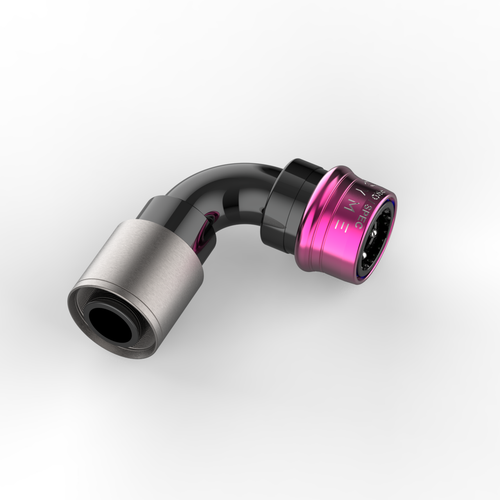 Dyme PRO/SPEC H-Type Quick Connector No Swivel (Crimped PS Purple)