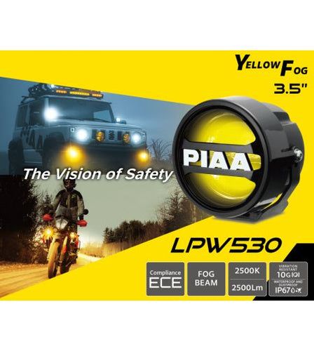Fog Light - PIAA - LPW 530 - 3'' - Yellow - Fog - Set