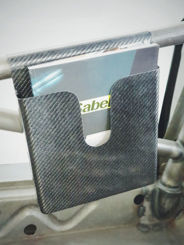 Carbon Fiber roll cage mounted map pocket