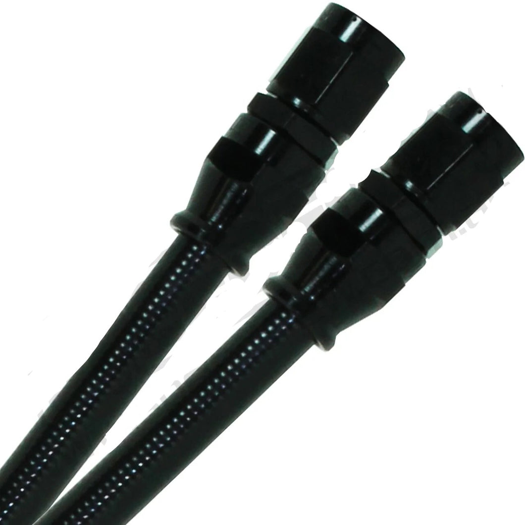 200 Series Teflon Braided Hose with Black PVC