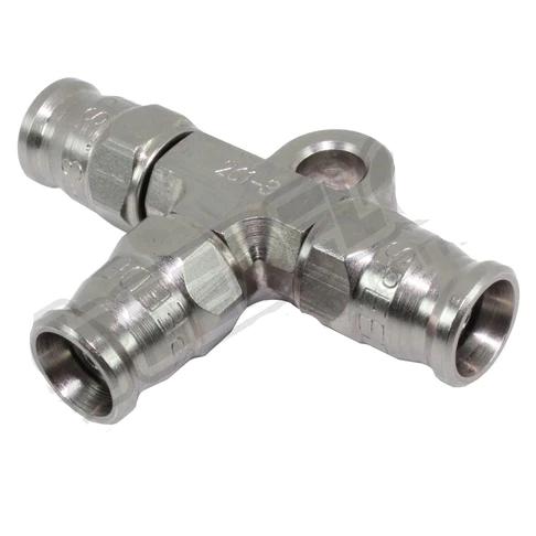 200 Series Hose End Tee with Bracket