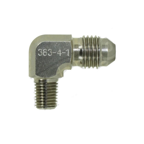 AN Flare to NPT Steel 90° Adapters