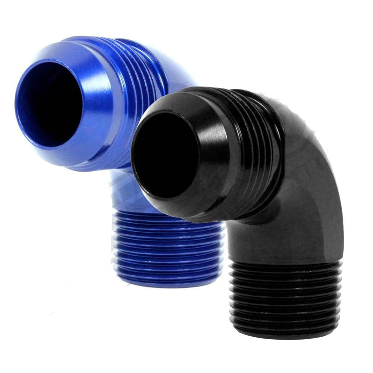 AN Flare to NPT 90 Degree Adapters