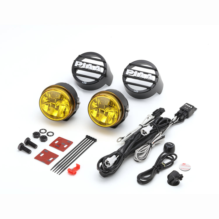 PIAA LP530 LED Waterproof Power Sports Edition Yellow Driving Beam Kit 3.5 inch/89mm