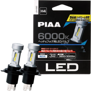 PIAA LEH180 H4 4th GEN Ultra Compact 6000K LED Bulb