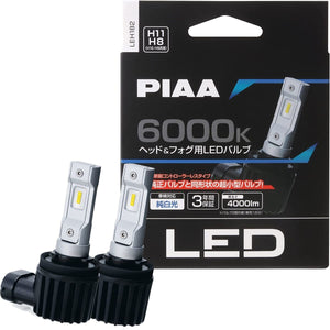 PIAA LEH182 H8/9/11/16 4th GEN Ultra Compact 6000K LED Bulb