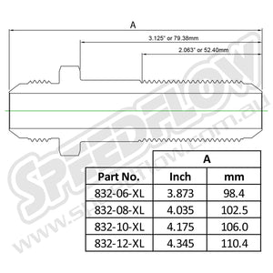 Extra Long AN Flare Bulkheads