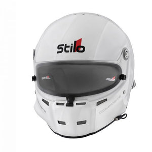 Stilo ST5 F Composite Helmet in White With Hans Posts